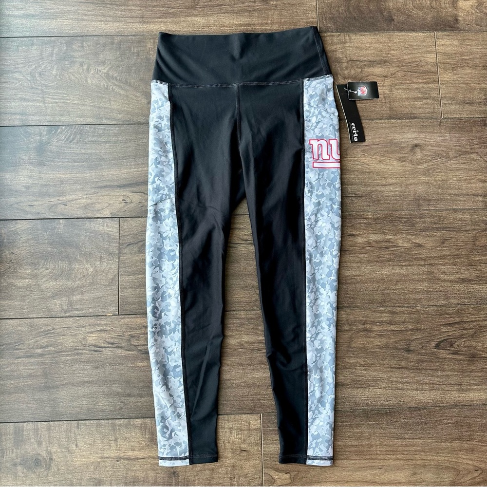 Certo Women's NWT New York Giants Logo  High Waist Leggings - Large - Two-Pocket